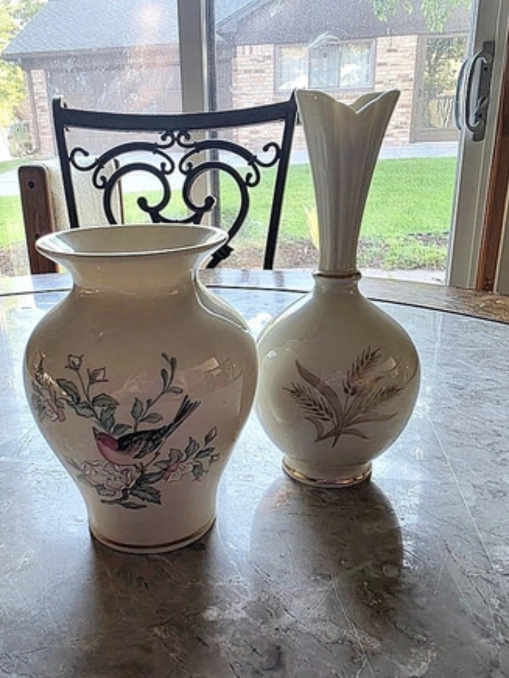 Lenox Serenade Vase Floral Ceramic Vases White & Pink